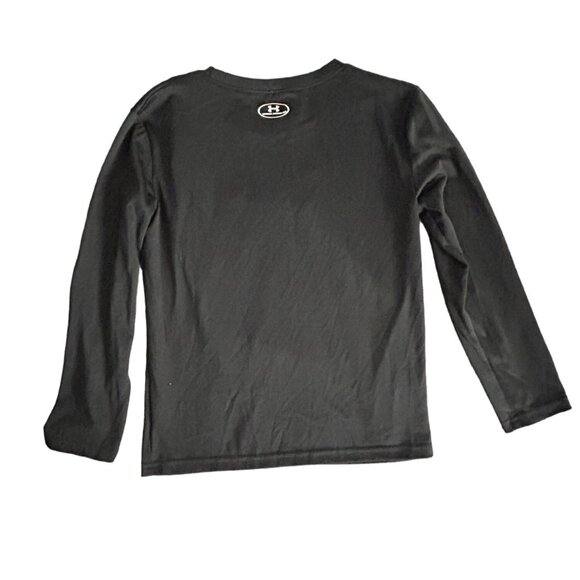 boys kids under armour black shirt size 7 - Picture 3 of 6